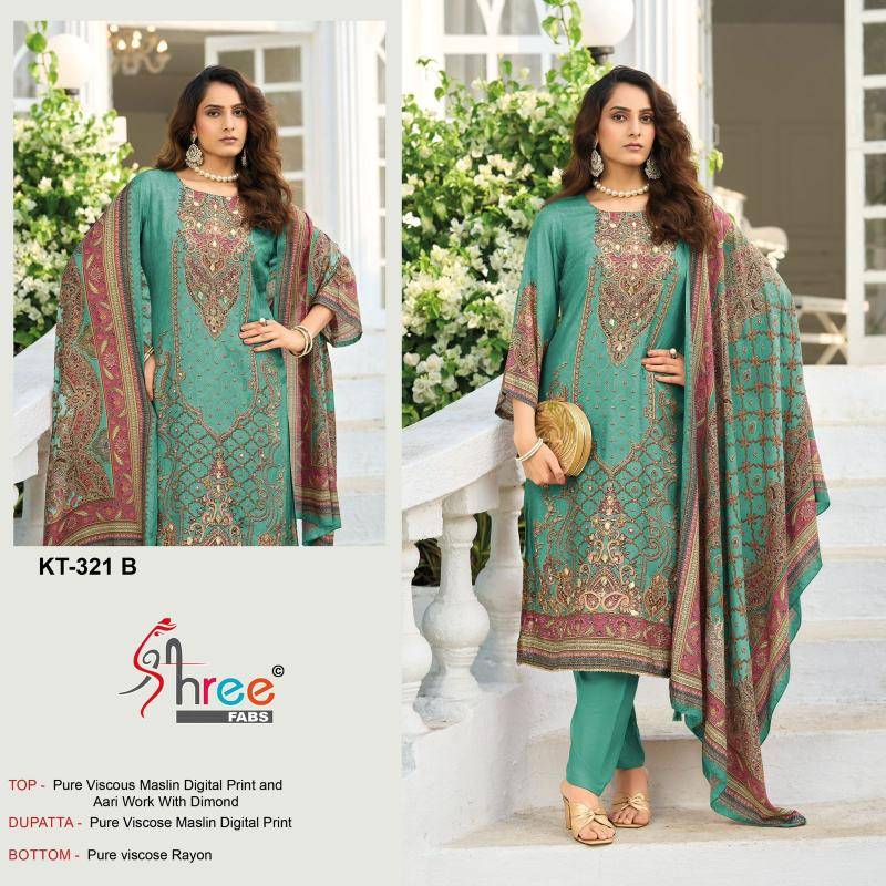 Shree fabs KT - 321 Wholesale dress materials market